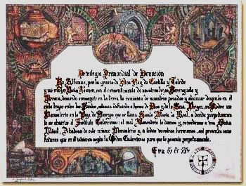 carta de doação de terras ao mosteiro