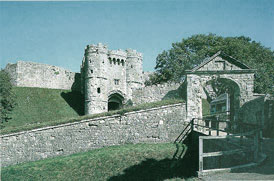 entrada do castelo de Carisbrooke