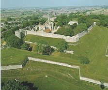 vista aérea do castelo